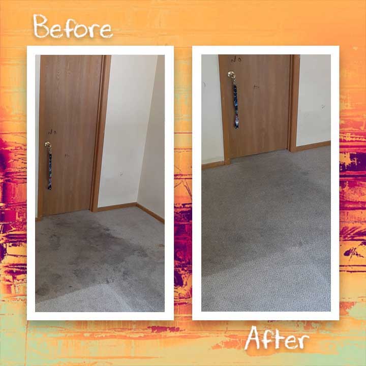 Carpet Cleaning before and after